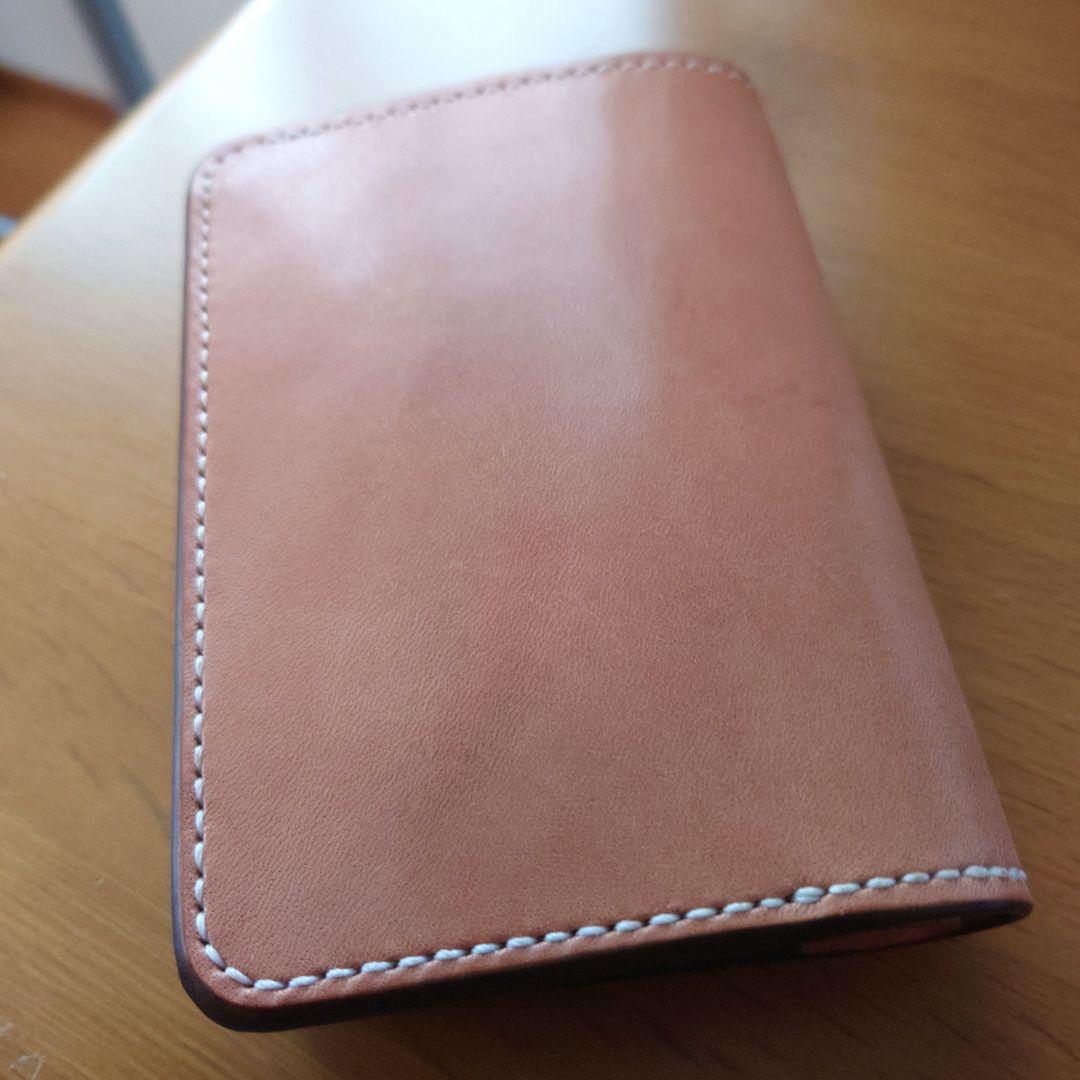 手縫い極上ヌメ革ミドルメンズ財布