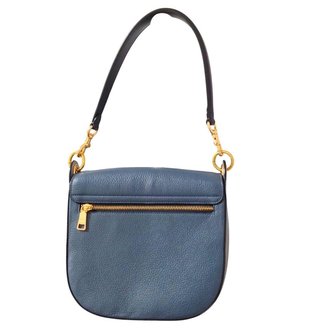 極美品 コーチ 2way ネイビー ショルダーバッグ クリオ23 C5688