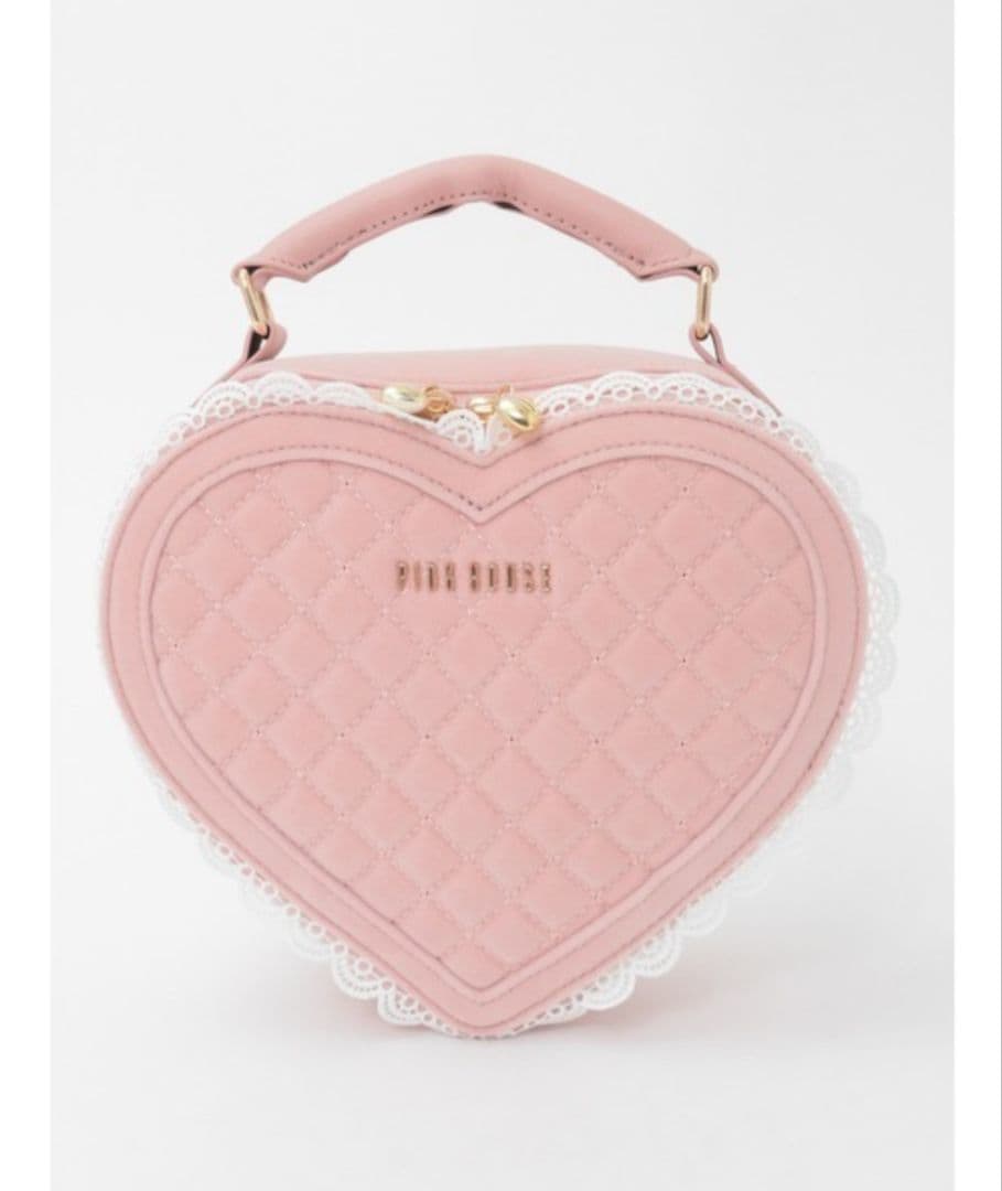 ハート型ベロアバッグ☆ピンクハウス☆ピンク