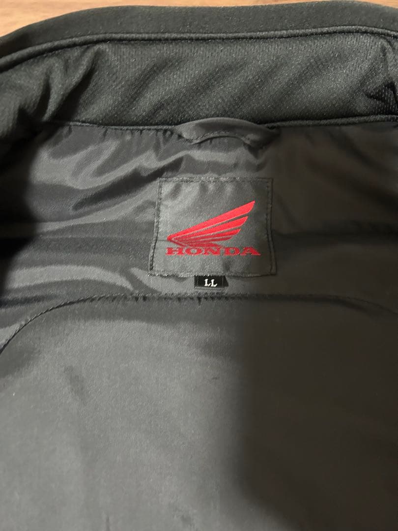 HONDA バイクジャケット ブラック 反射材付き