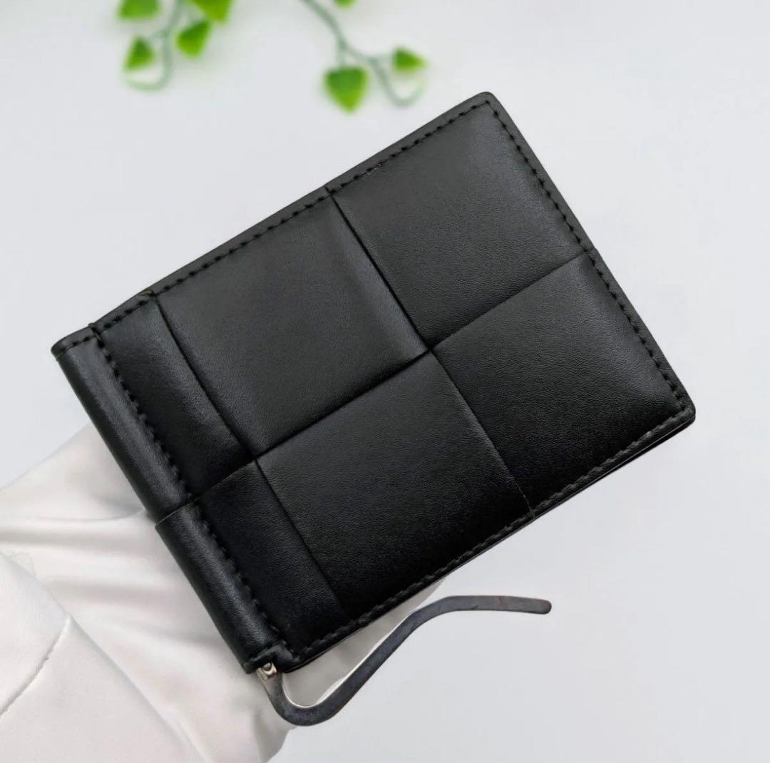 【美品】ボッテガヴェネタ マネークリップ ダークモス