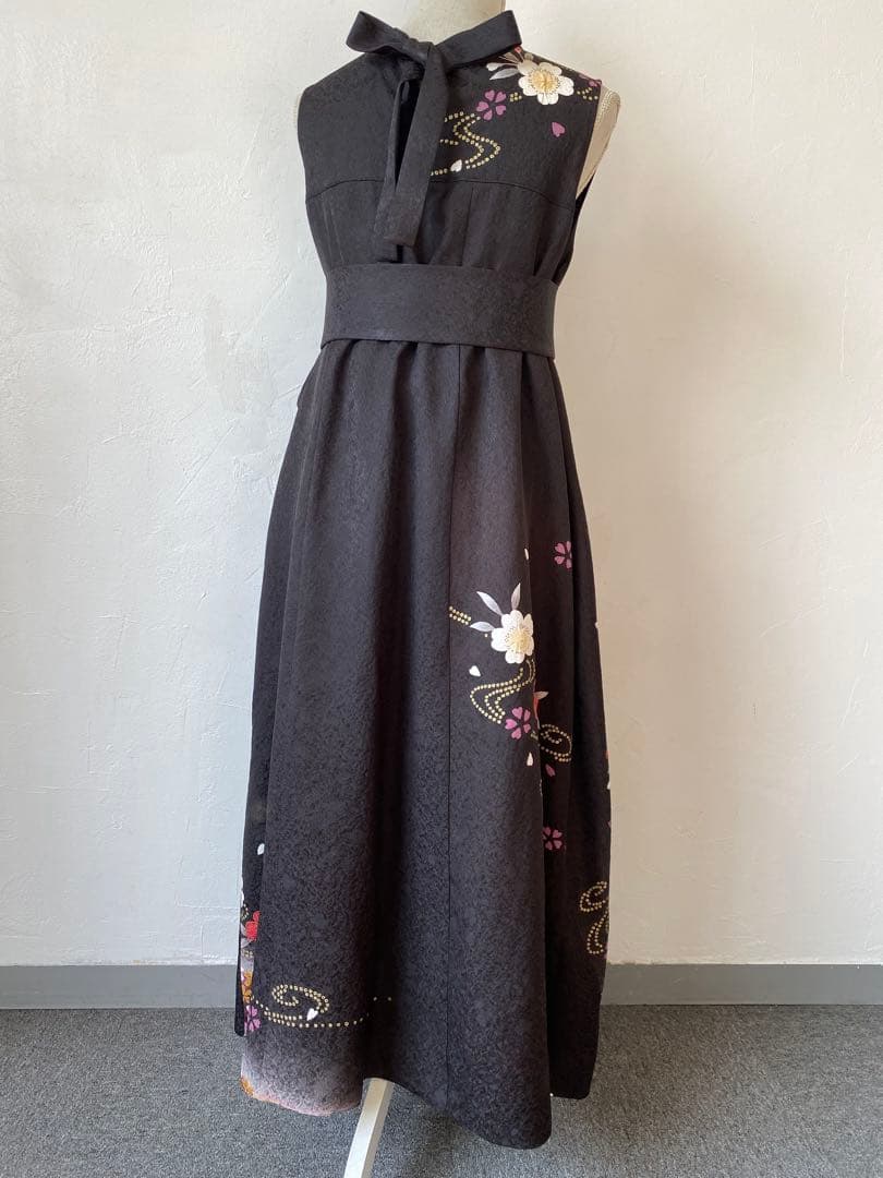 3234 着物　リメイク　ドレス　ワンピース