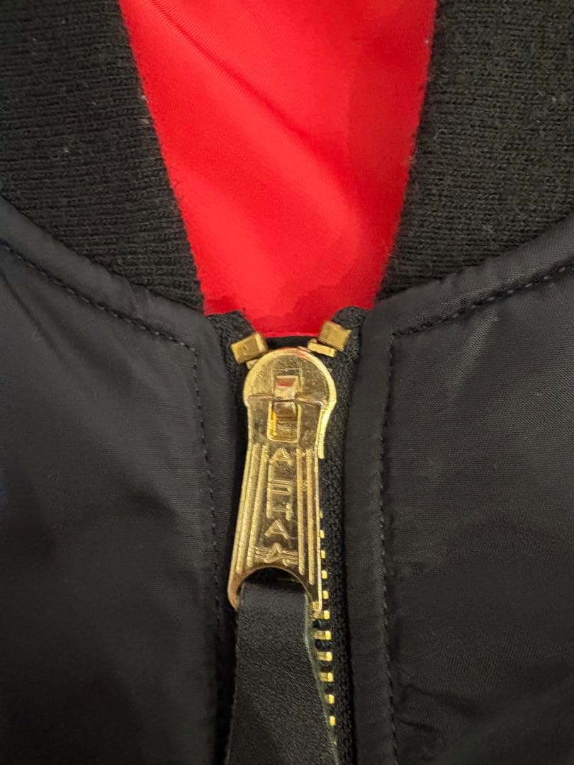 ALPHA アルファNASA MA-1 フライトジャケット XL ブラック