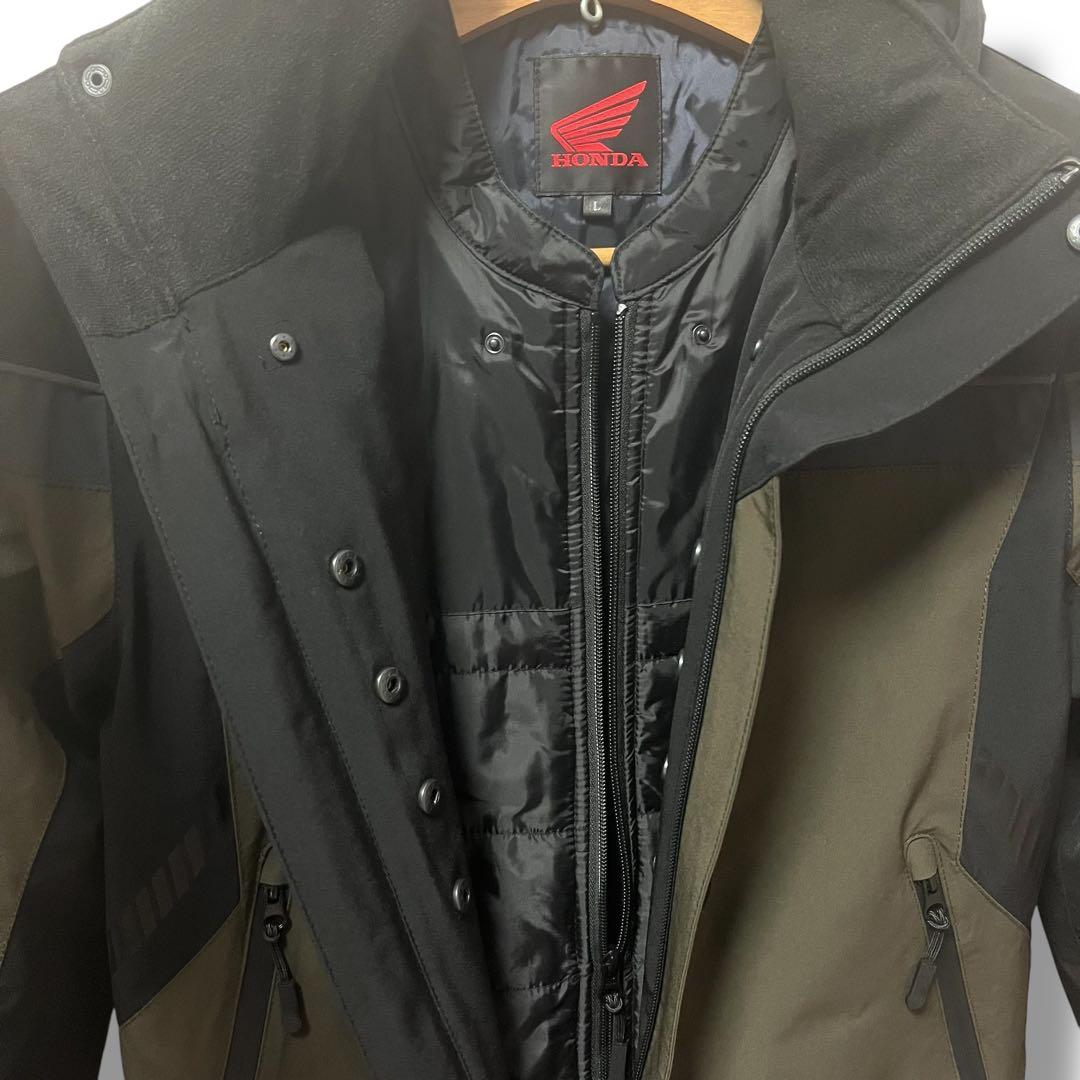 美品 HONDA ライディングウインタージャケット L 防寒 防風 インナー付
