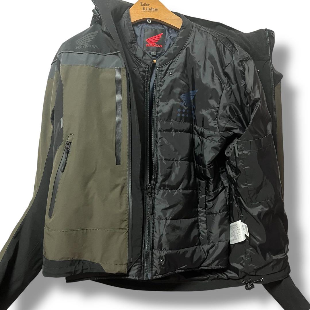 美品 HONDA ライディングウインタージャケット L 防寒 防風 インナー付