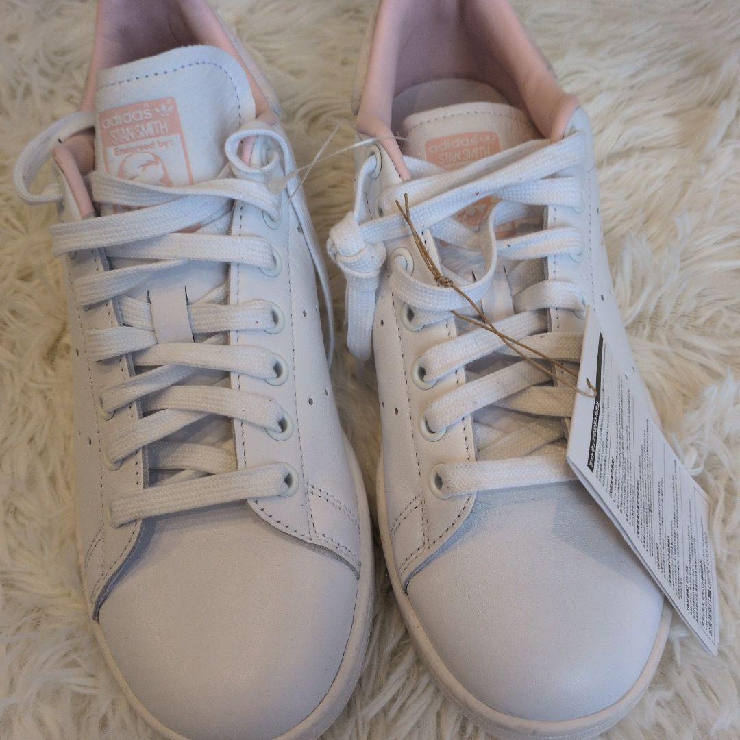 25cm　スタンスミス　新品　ホワイト/ピンク アディダス