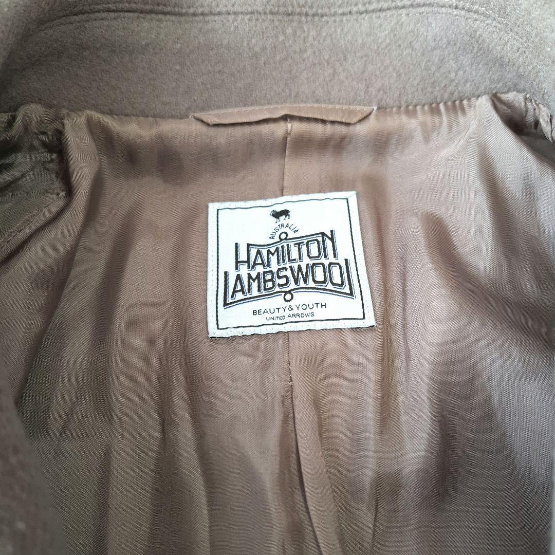 ビューティーアンドユース ハミルトンラムウール チェスターコート ロング M