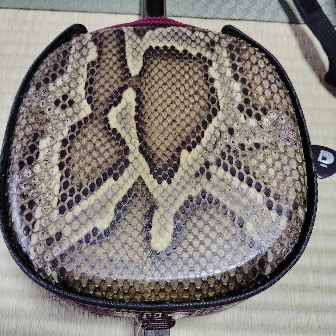 沖縄三線 本皮強化貼り ケース教本セット