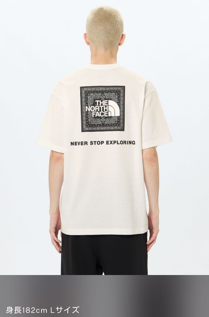 ノースフェイス 上下セット Tシャツ ショートパンツ バンダナ カーキ 新品 L