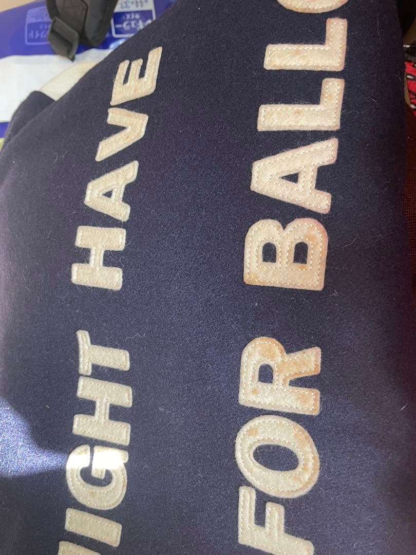 GENERAL RESEARCH スタジャン ネイビー/ホワイト