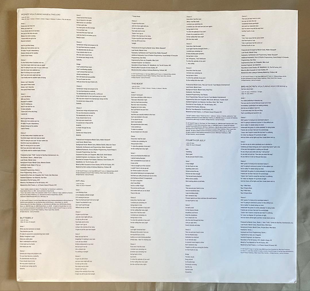 (USED)MariahCarey Butterfly EUオリジナル盤レコード