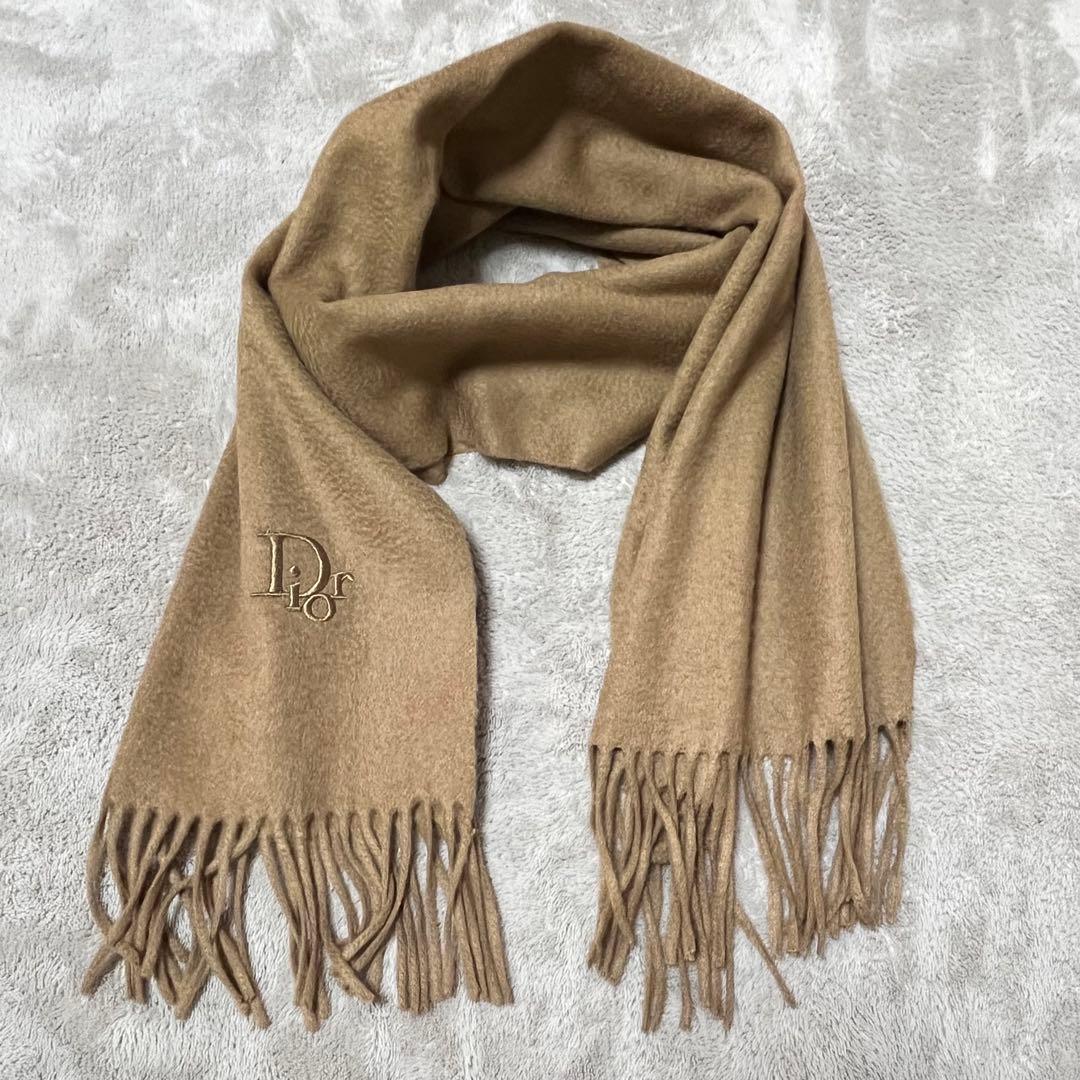 Christian Dior ディオール カシミヤ100% マフラー ベージュ