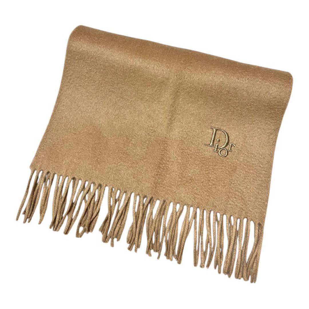 Christian Dior ディオール カシミヤ100% マフラー ベージュ