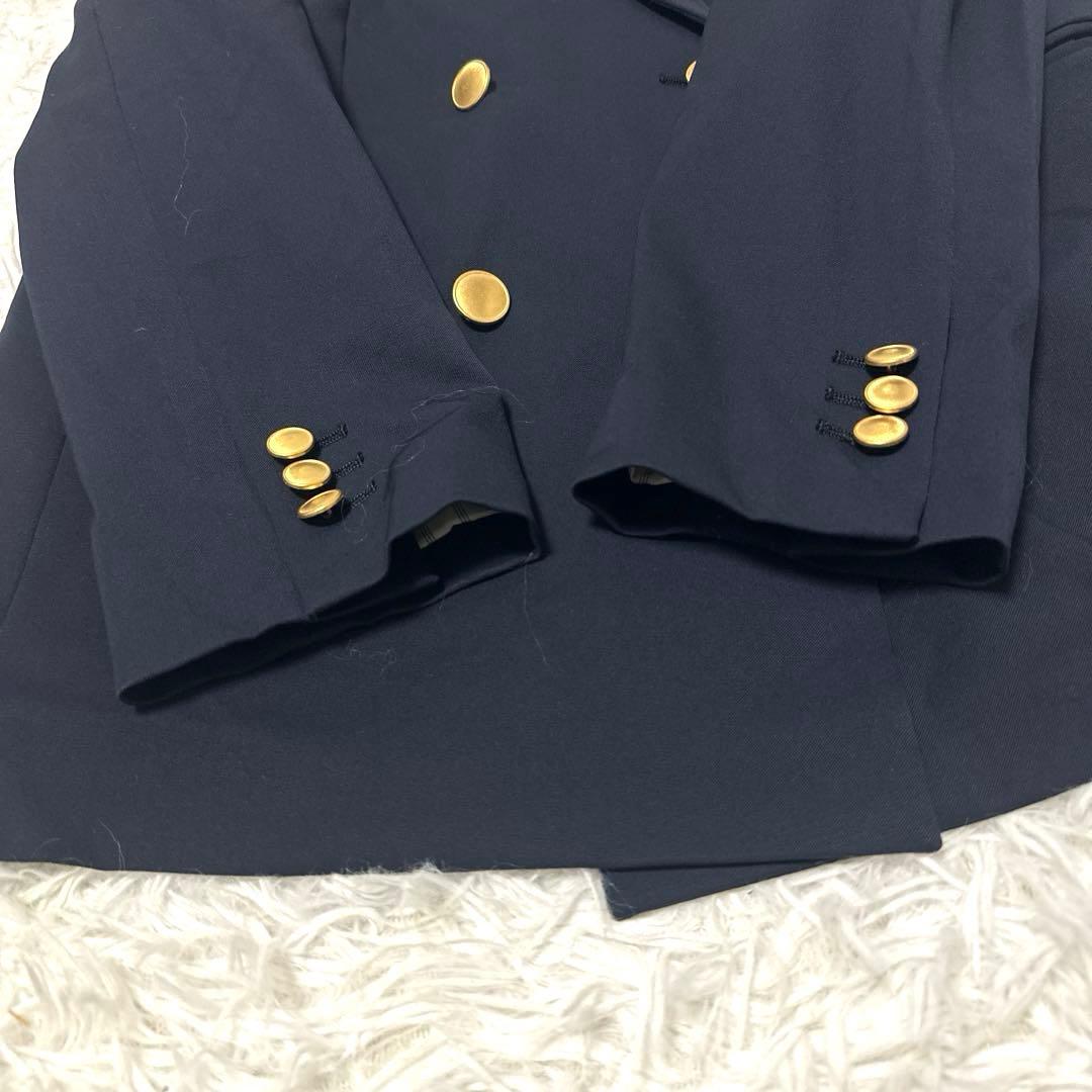 スピックアンドスパン テーラドジャケット 金ボタン ダブルブレスト ネイビー S