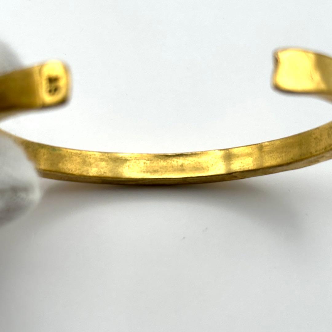 【良品】 セルジュトラヴァル バングル ゴールドカラー 座って空を見上げてごらん