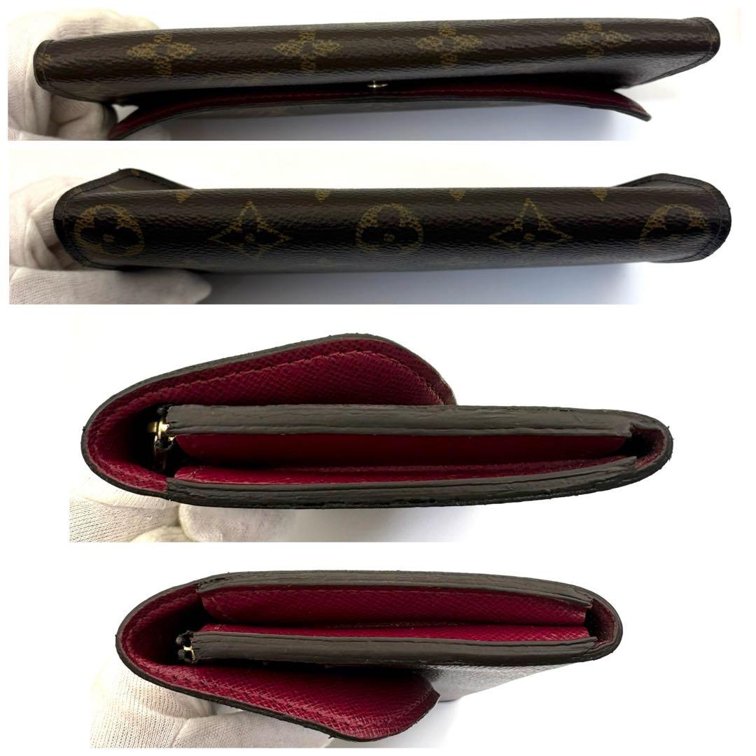 ルイヴィトン モノグラム ポルトフォイユ エミリー フューシャ M61289