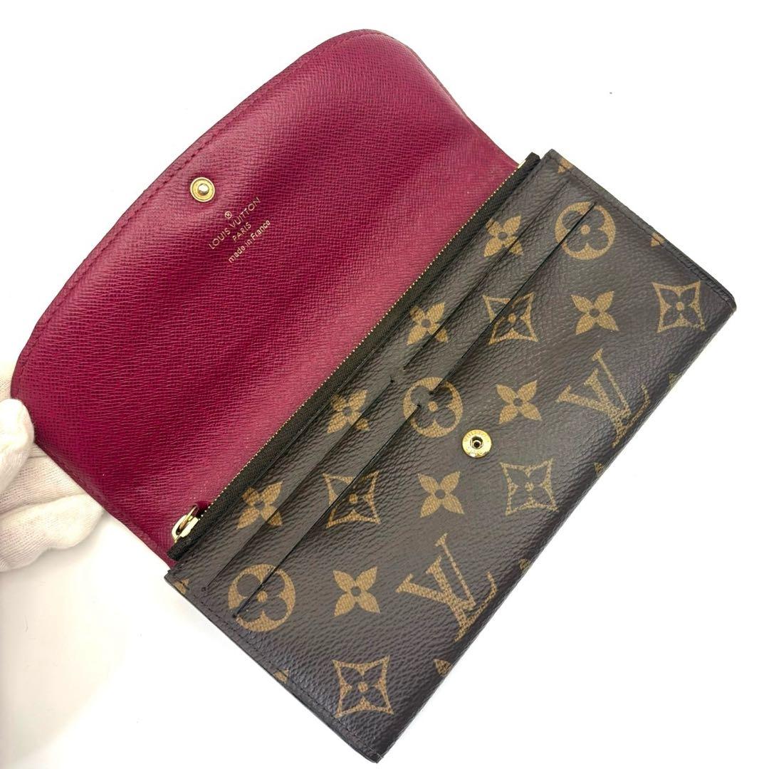 ルイヴィトン モノグラム ポルトフォイユ エミリー フューシャ M61289