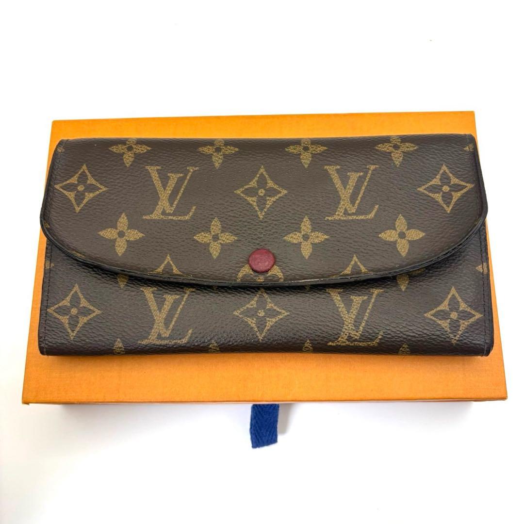 ルイヴィトン モノグラム ポルトフォイユ エミリー フューシャ M61289