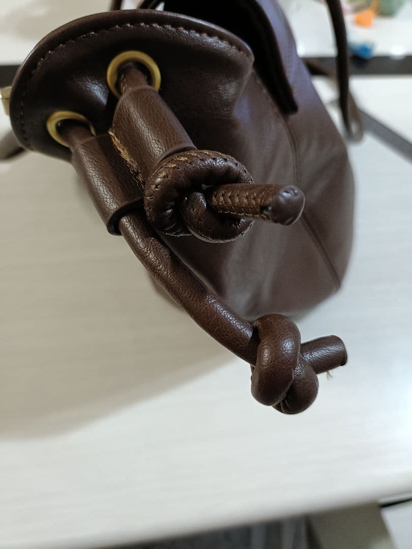 新品　Agnes bロゴ ブラウン　ショルダーバック　アニエス・ベー