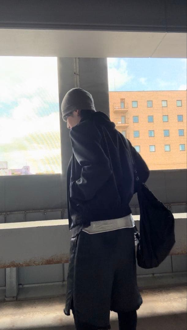 RICKOWENS ブラックデニムハーフパンツ