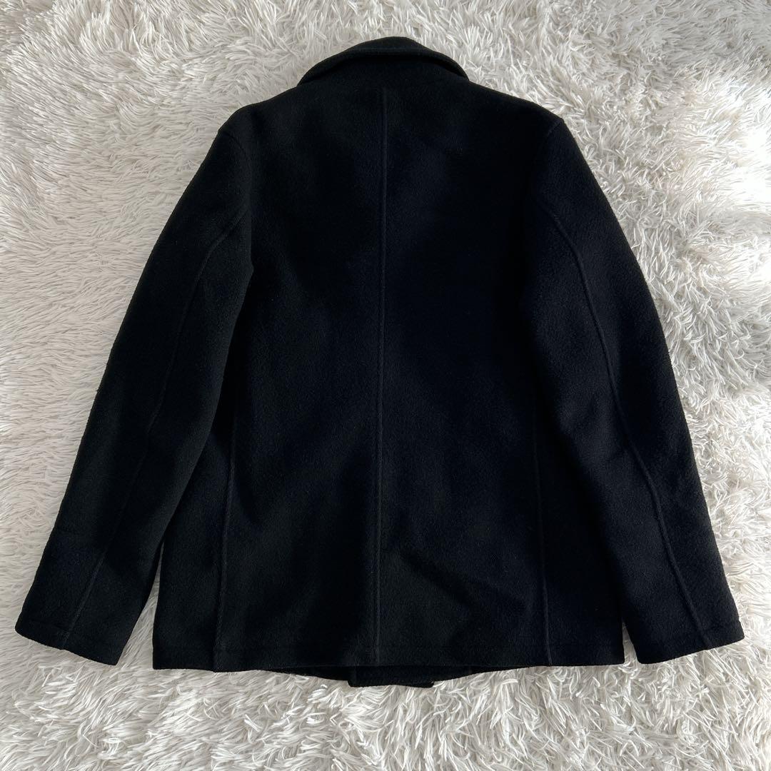 ショット U.S. ダブルピーコート キルティング ウール 黒 40サイズ