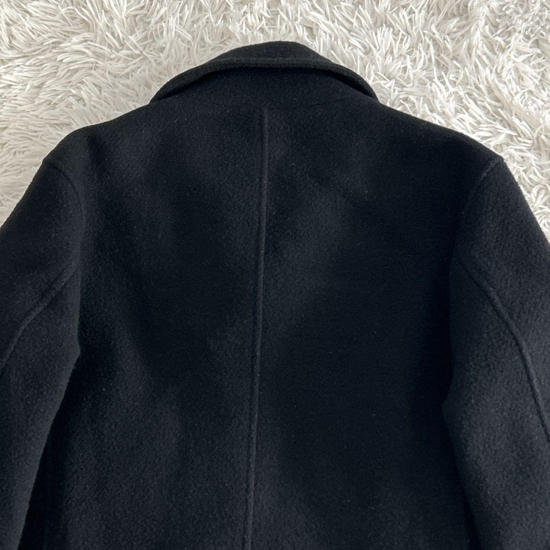 ショット U.S. ダブルピーコート キルティング ウール 黒 40サイズ