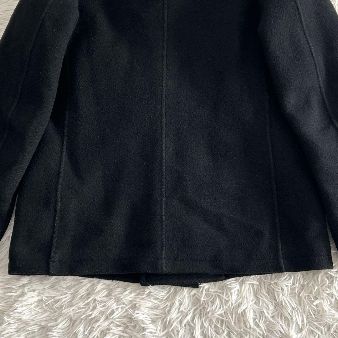 ショット U.S. ダブルピーコート キルティング ウール 黒 40サイズ