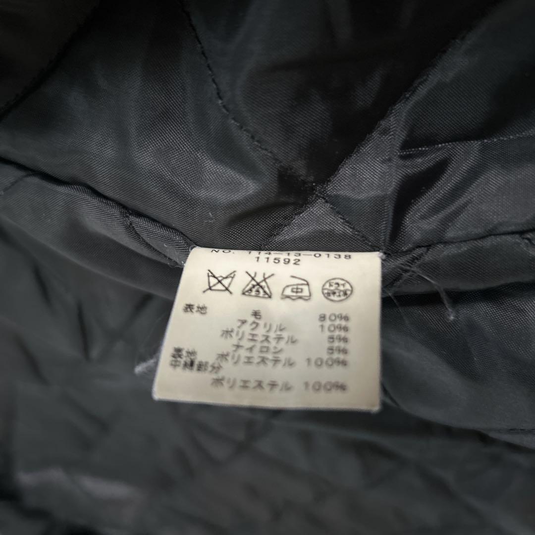 ショット U.S. ダブルピーコート キルティング ウール 黒 40サイズ