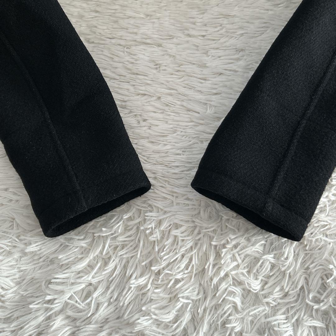 ショット U.S. ダブルピーコート キルティング ウール 黒 40サイズ