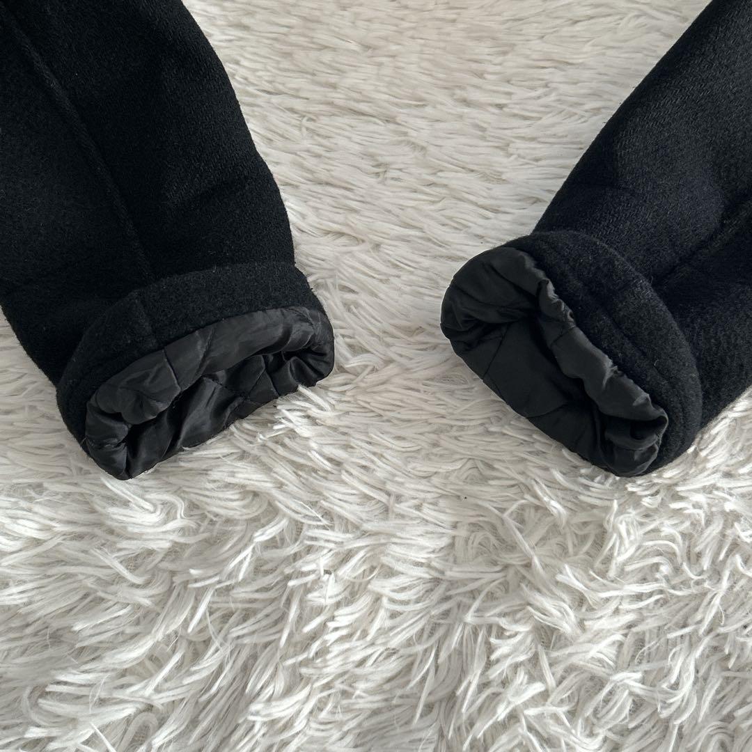 ショット U.S. ダブルピーコート キルティング ウール 黒 40サイズ