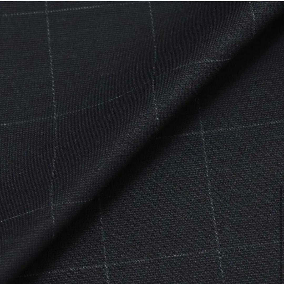 アオキ【未使用タグ付】パジャマスーツプリントジャージ紺ウィンドウペン　ゆったりM