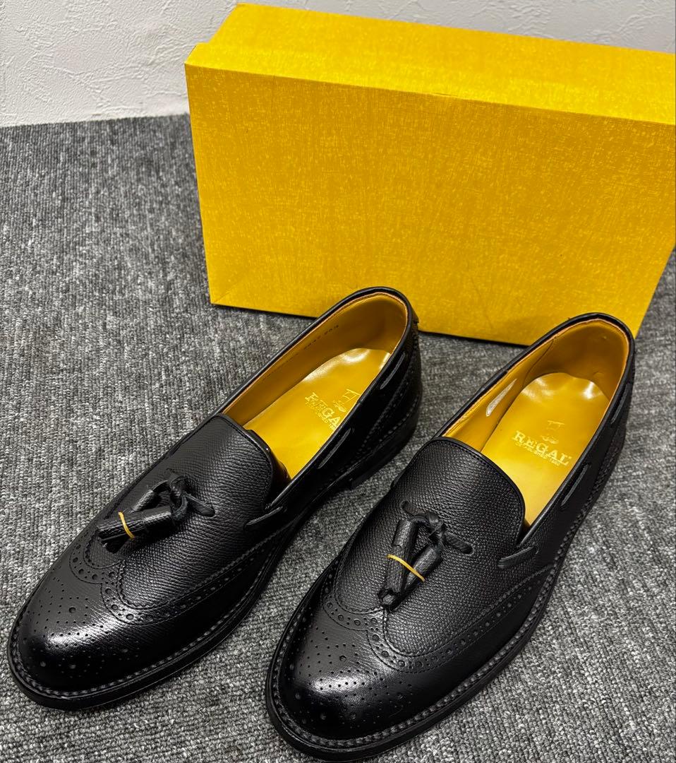 REGAL 25.5cm 黒レザー ローファー 箱付き