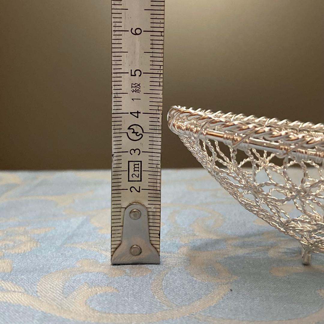 【新品】銀座WAKO 和光 銀細工 おしぼりトレイ おしぼり入れ5個 専用箱付き