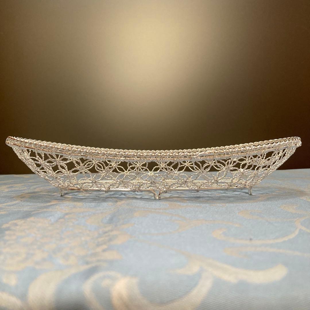 【新品】銀座WAKO 和光 銀細工 おしぼりトレイ おしぼり入れ5個 専用箱付き