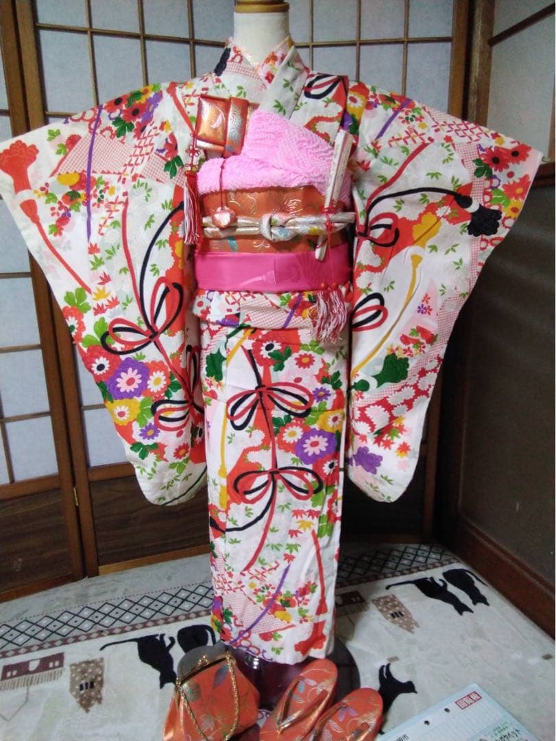 MBAB です。7歳向け・交織・レトロ着物セット