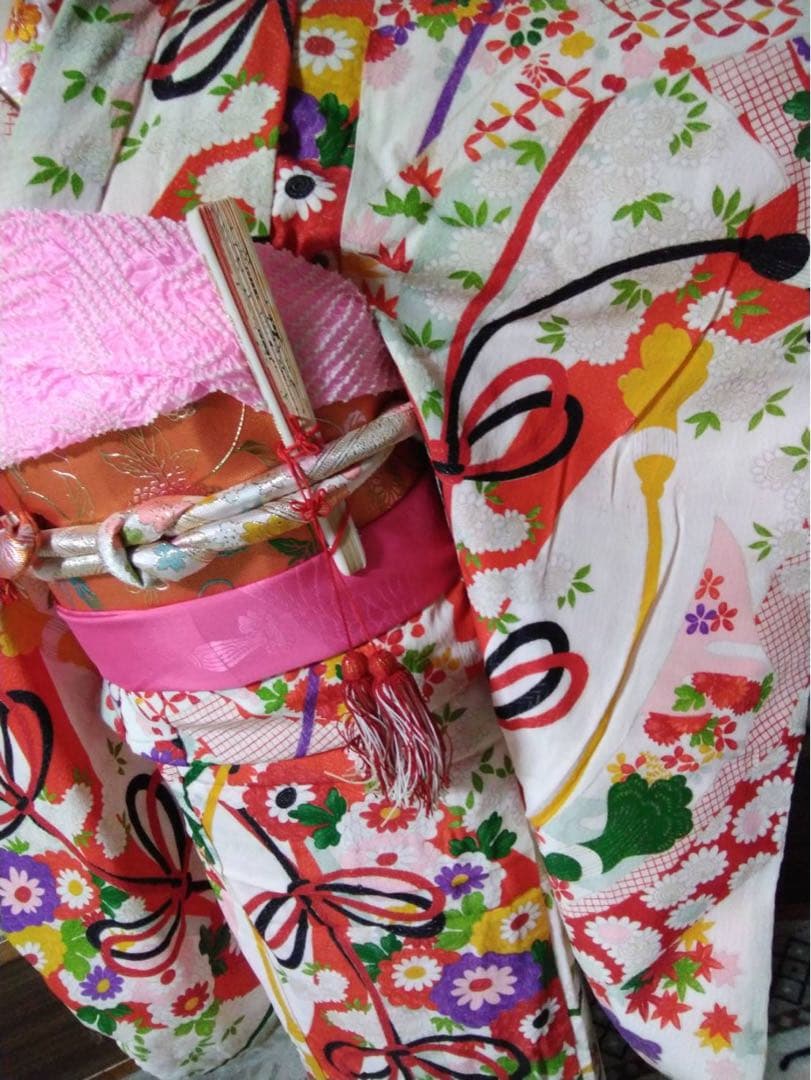 MBAB です。7歳向け・交織・レトロ着物セット