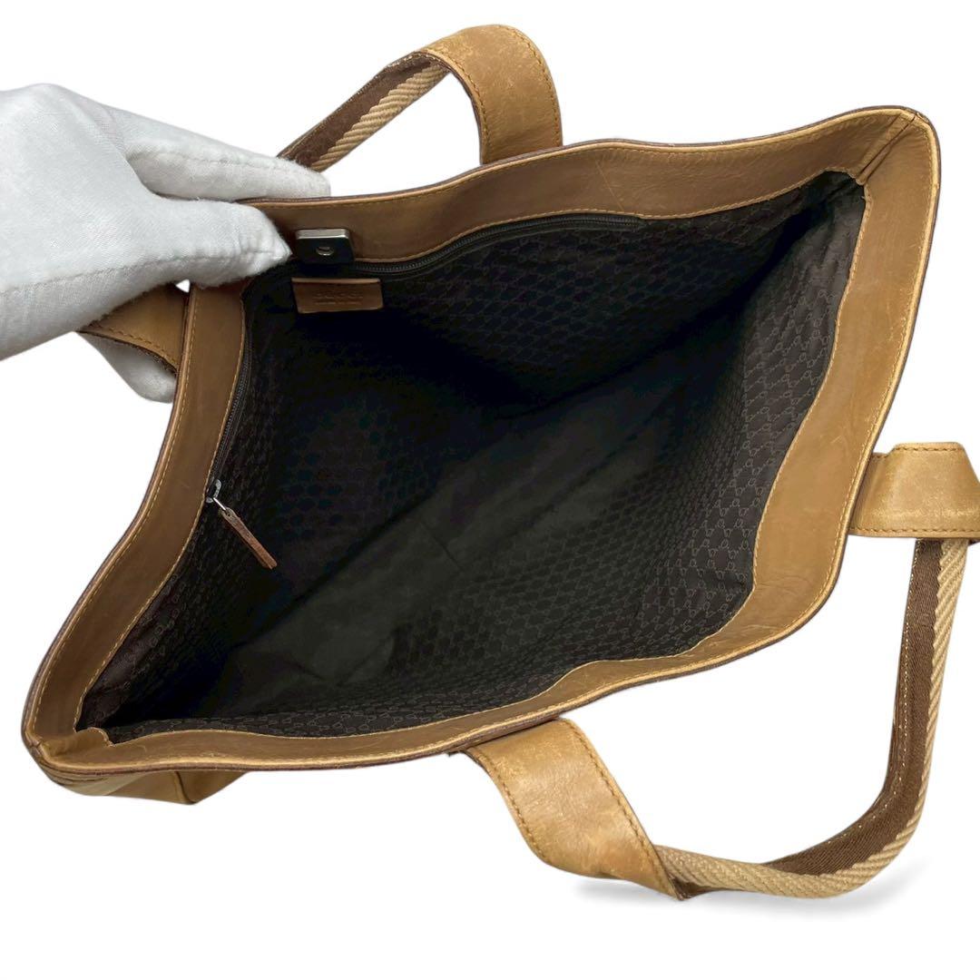 GUCCI トートバッグ　シェリーライン　オールレザー　グッチ 002 1134