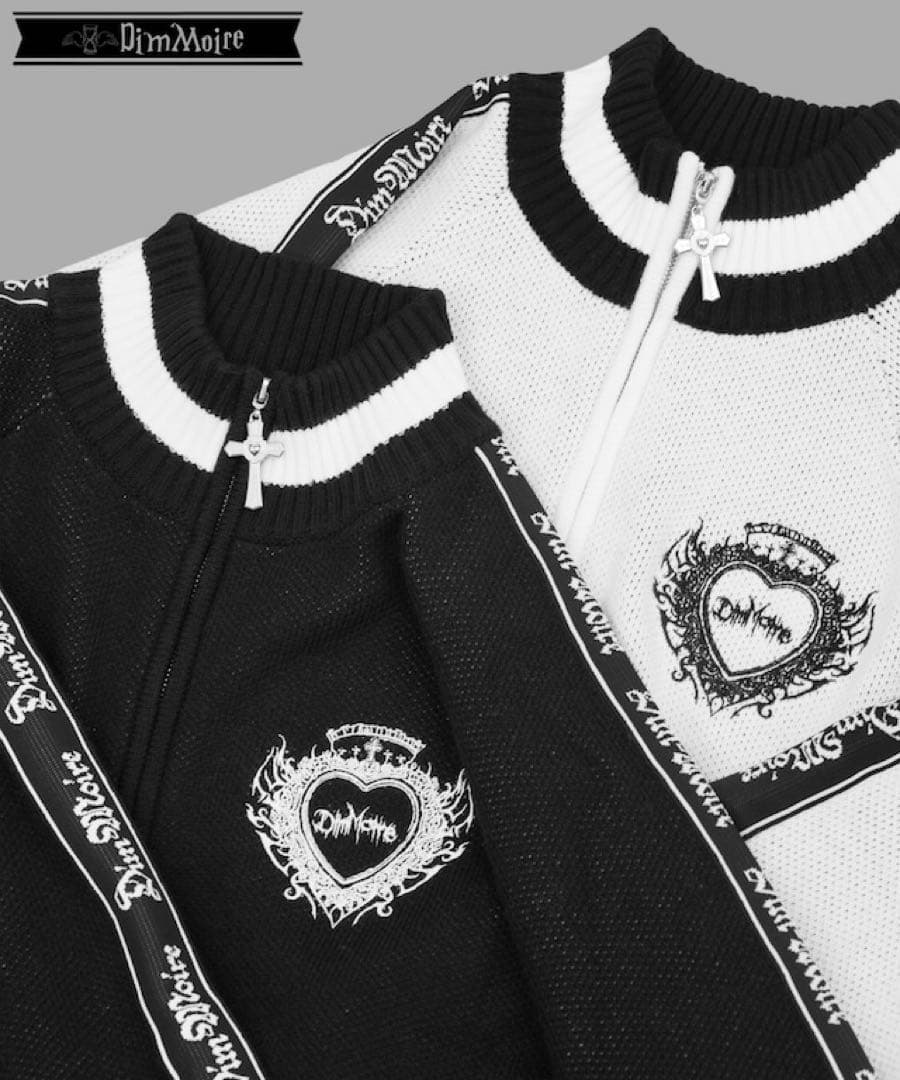 DimMoire ディムモアール ニットジャージトップス ブラック