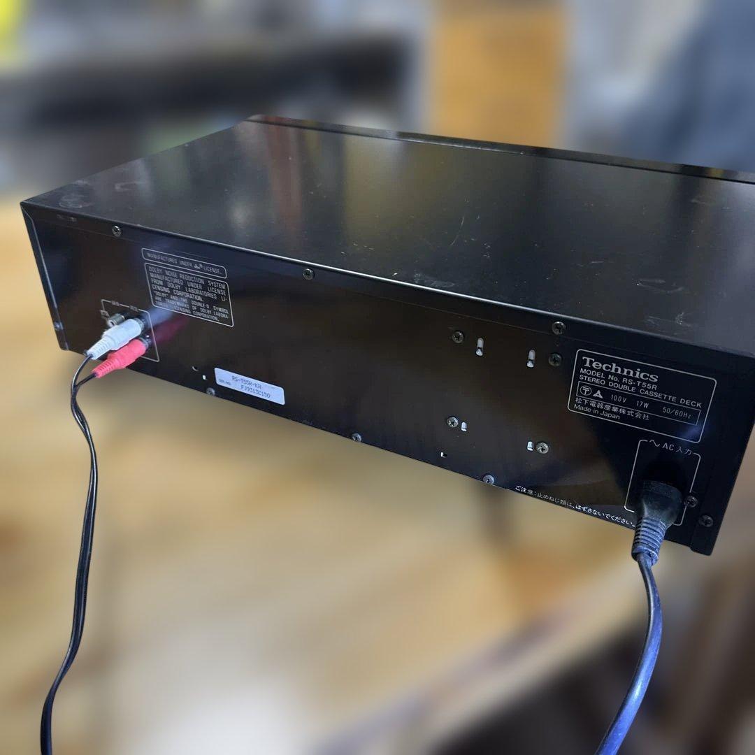 80年代Technics ダブルリバースカセットデッキ RS-T55R 動作品