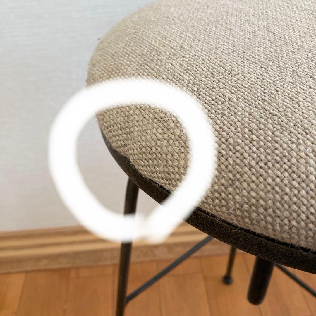 【Chiemiさまセット】ZARA  リネン スイベルバースツール2