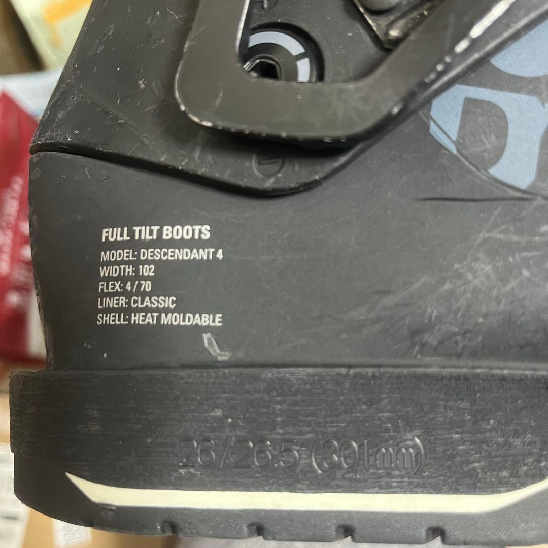 【美品】FTブーツ Fulltilt DESCENDANT4 スキーブーツ