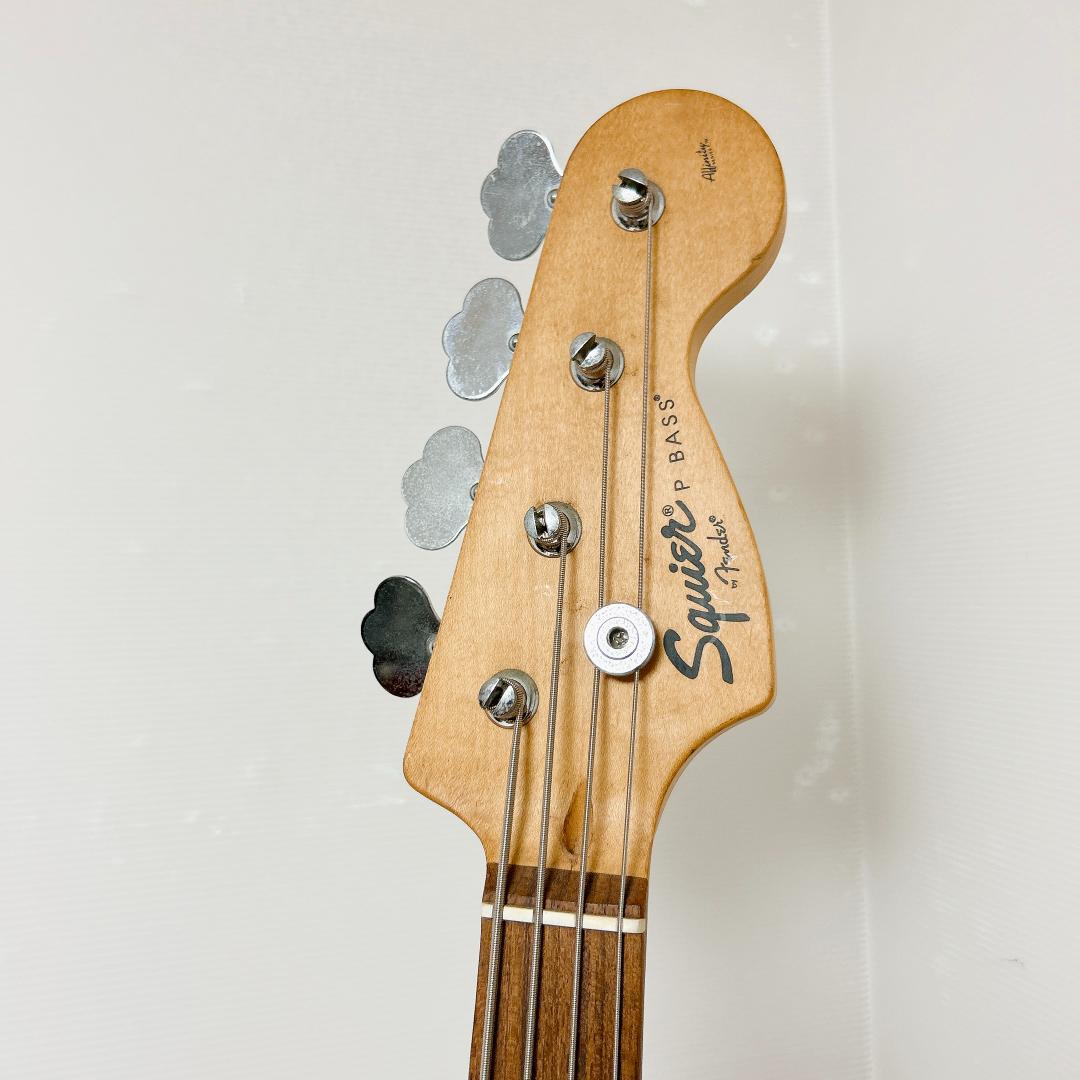 美品 Squier スクワイヤー プレシジョンベース プレベ 青 ブルー