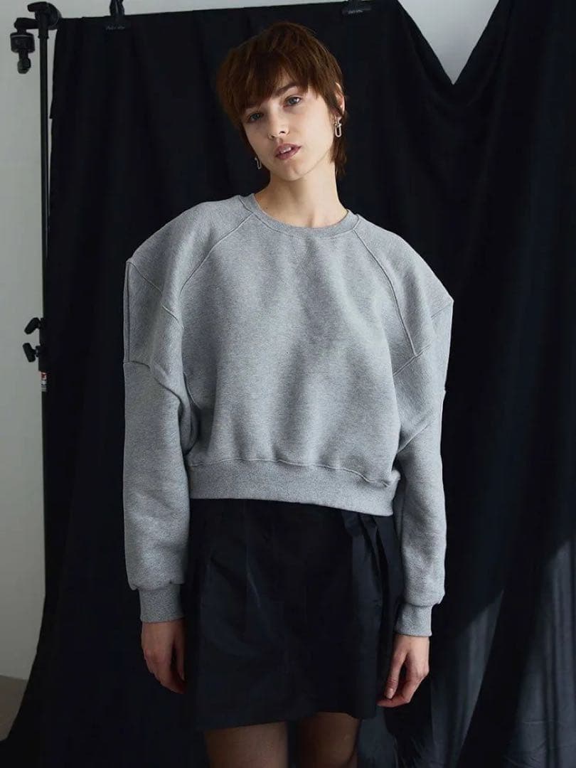 AMOMMA PUFF SLEEVE SWEAT 起毛なし スウェット