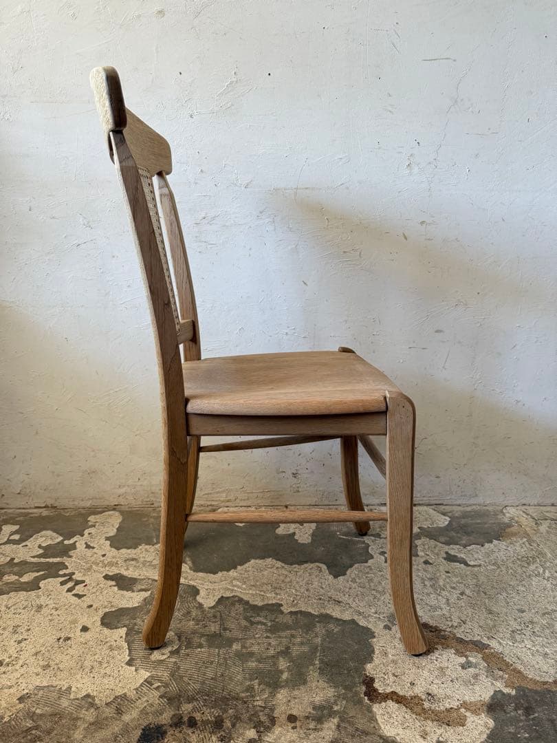 ビンテージ ダイニングラタンチェア　カフェチェア 剥離 no1