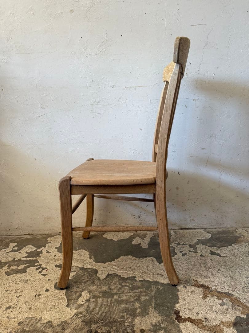 ビンテージ ダイニングラタンチェア　カフェチェア 剥離 no1
