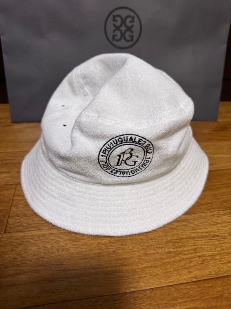 1PIU1UGUALE3 バケットハット ホワイト ゴルフ