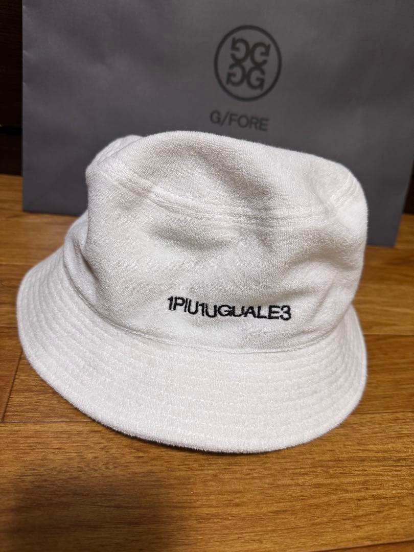 1PIU1UGUALE3 バケットハット ホワイト ゴルフ
