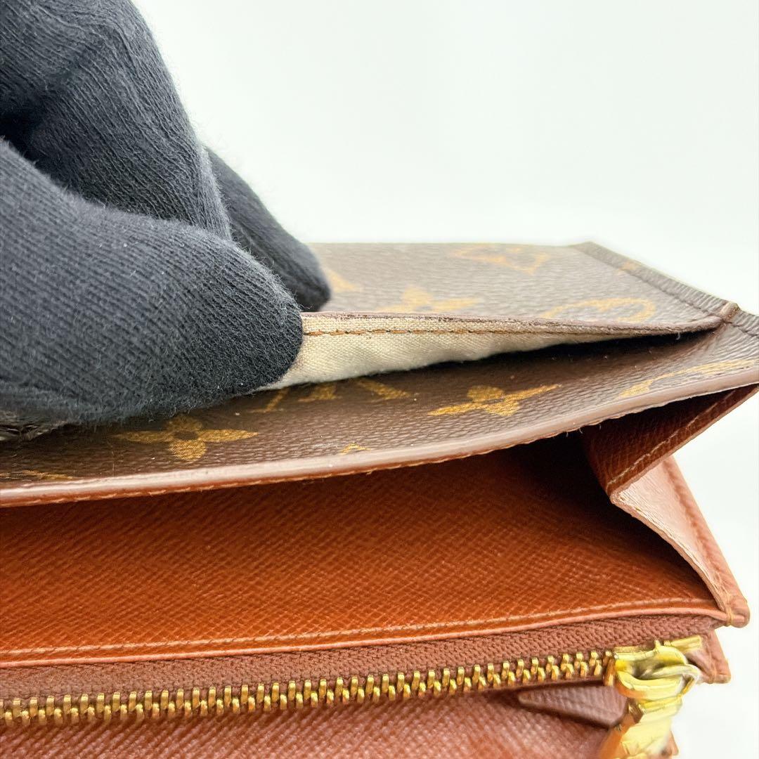 【良品】ルイヴィトン モノグラム ポシェット ポルトモネ クレディ 長財布 サラ