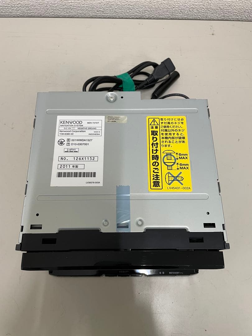 ケンウッド◇MDV-727DT◇フルセグ/CD/DVD/BT/SD