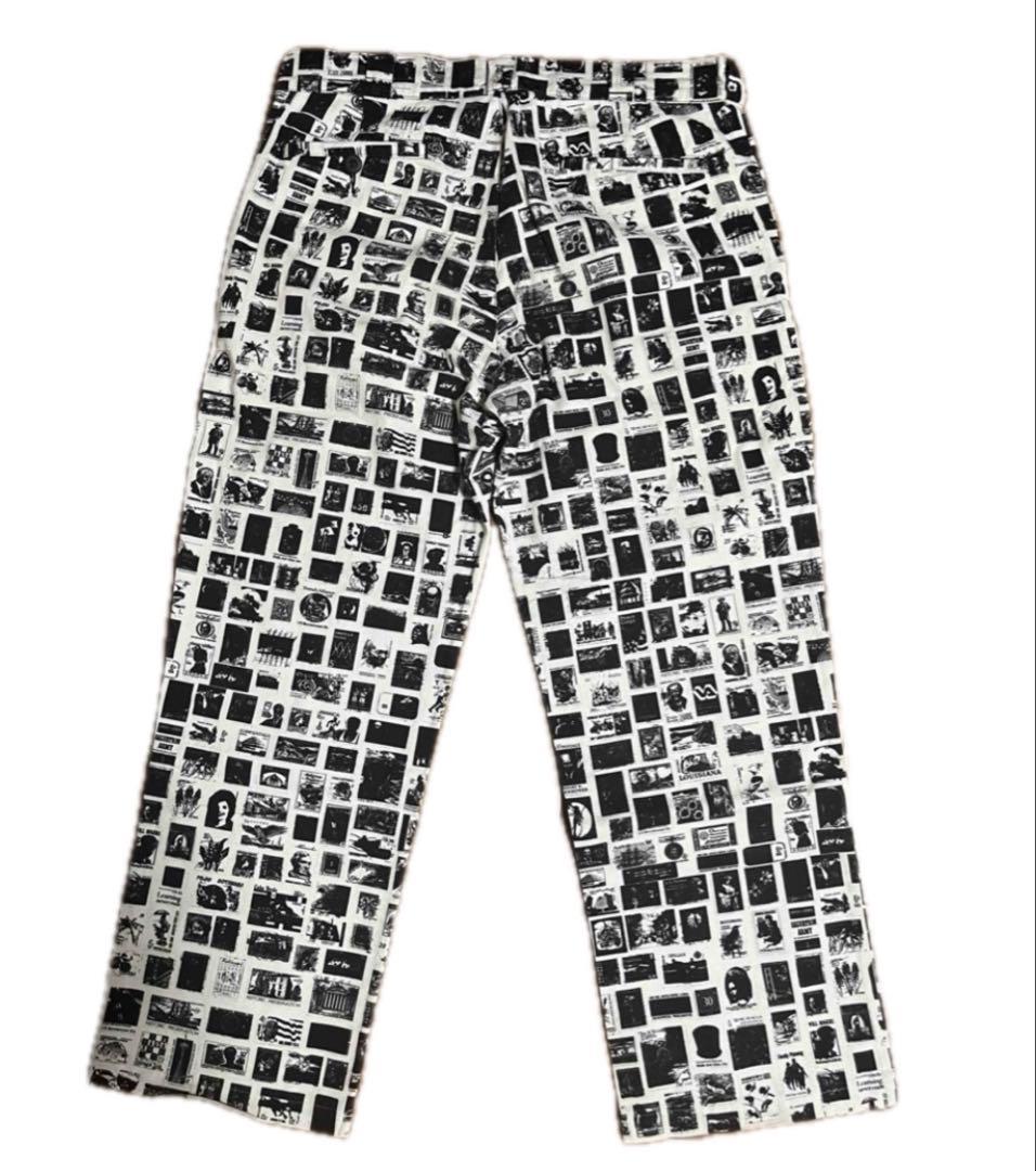 着用2回！fucking awesome コットンワークパンツ 総柄34